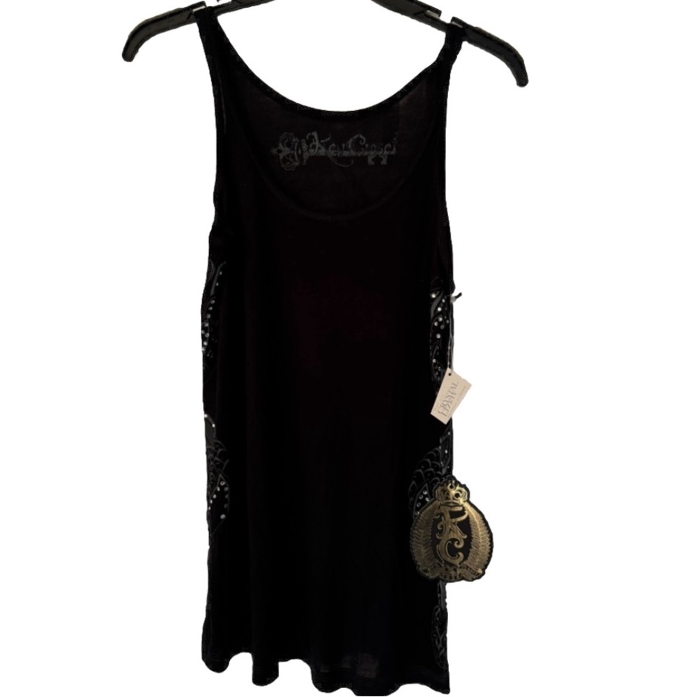 Key Closet Double Snake Swarovski Elements Women’s Black Tank Size Medium